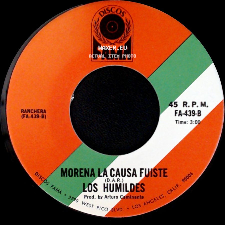Los Humildes - Mandame Un Telegrama / Morena La Causa Fuiste side B