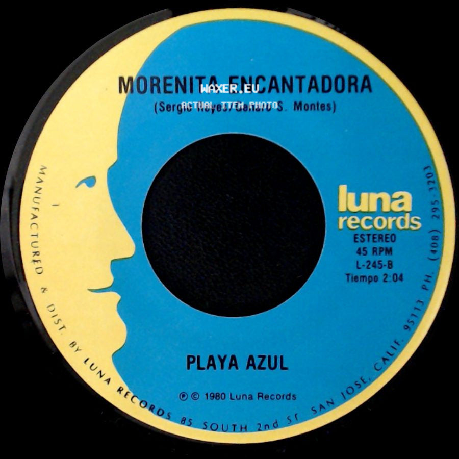 Playa Azul - Malas Mañas / Morenita Encantadora side B