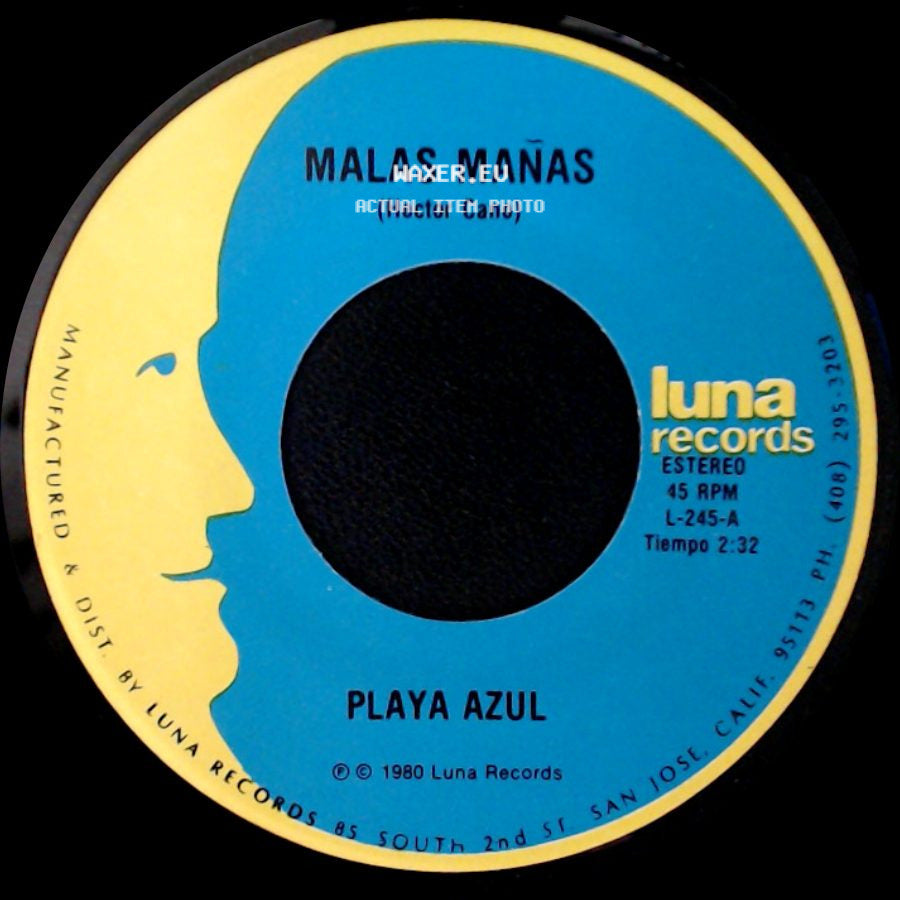 Playa Azul - Morenita Encantadora / Malas Mañas side B