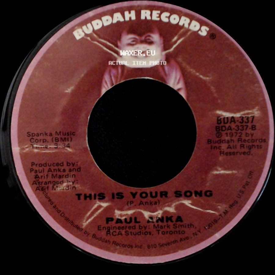 Paul Anka - While We're Still Young / This Is Your Song side B