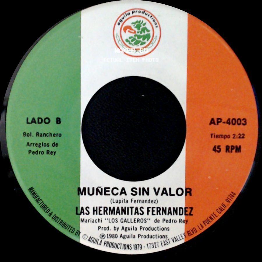 Las Hermanitas Fernandez - Siempre Te Amare / Muñeca Sin Valor side B