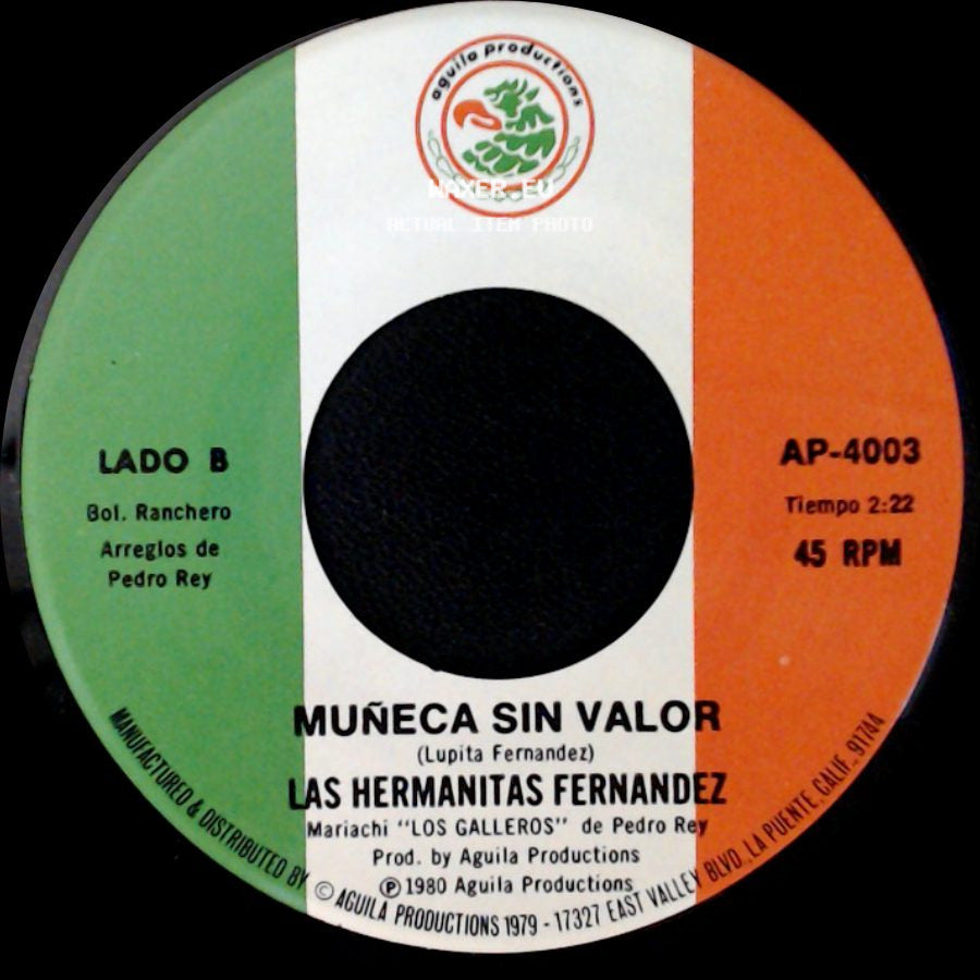 Las Hermanitas Fernandez - Siempre Te Amare / Muñeca Sin Valor side B