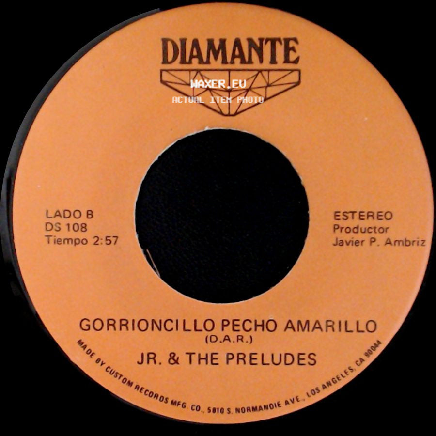 Jr. & The Preludes - Tu Sabes Lo Que Sabes / Gorrioncillo Pecho Amarillo side B