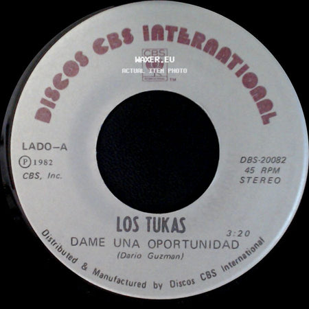 Los Tukas - Dame Una Oportunidad / Tu Y Las Nubes side A