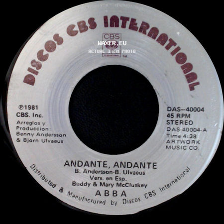 Abba - Andante, Andante / Felicidad side A