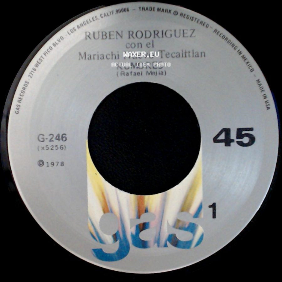 Ruben Rodriguez Con El Mariachi Nuevo Tecalitlan - Rumores / Cara De Gitana side A