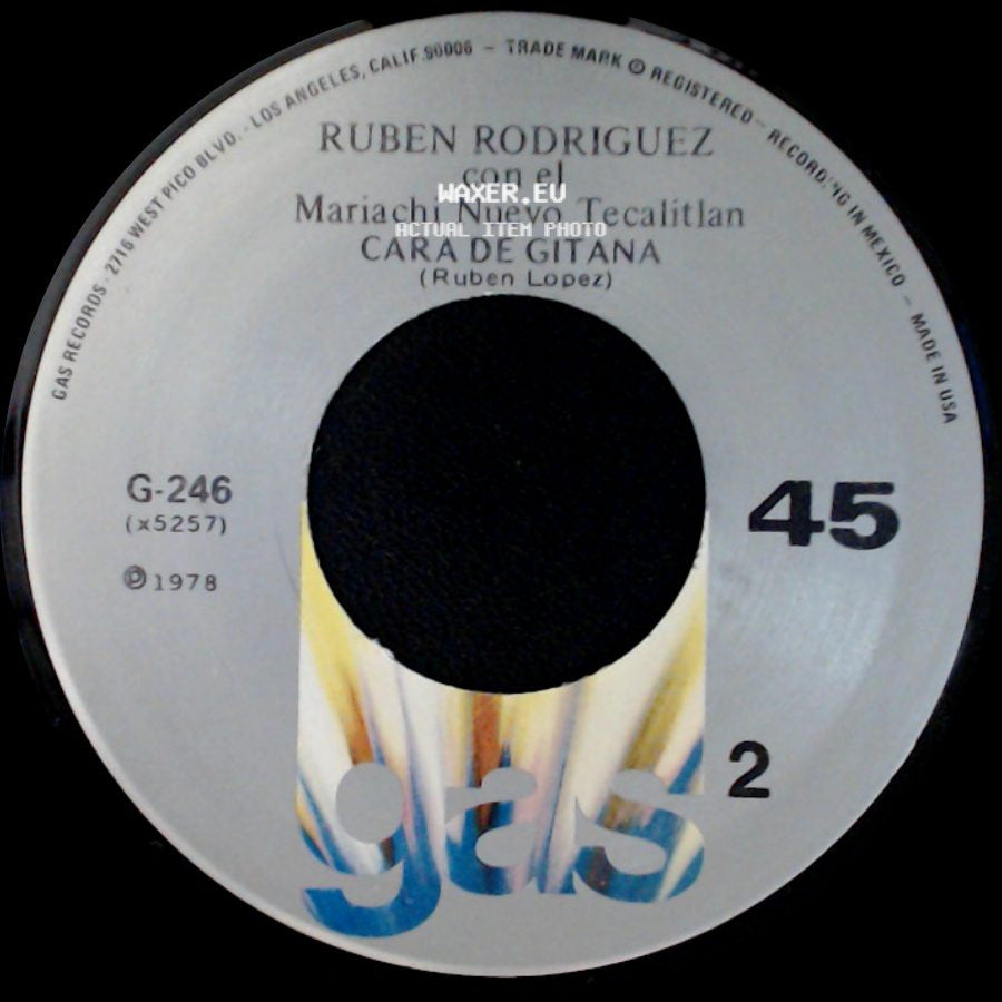 Ruben Rodriguez Con El Mariachi Nuevo Tecalitlan - Rumores / Cara De Gitana side B