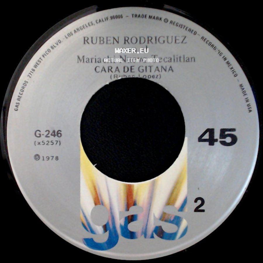 Ruben Rodriguez Con El Mariachi Nuevo Tecalitlan - Rumores / Cara De Gitana side B