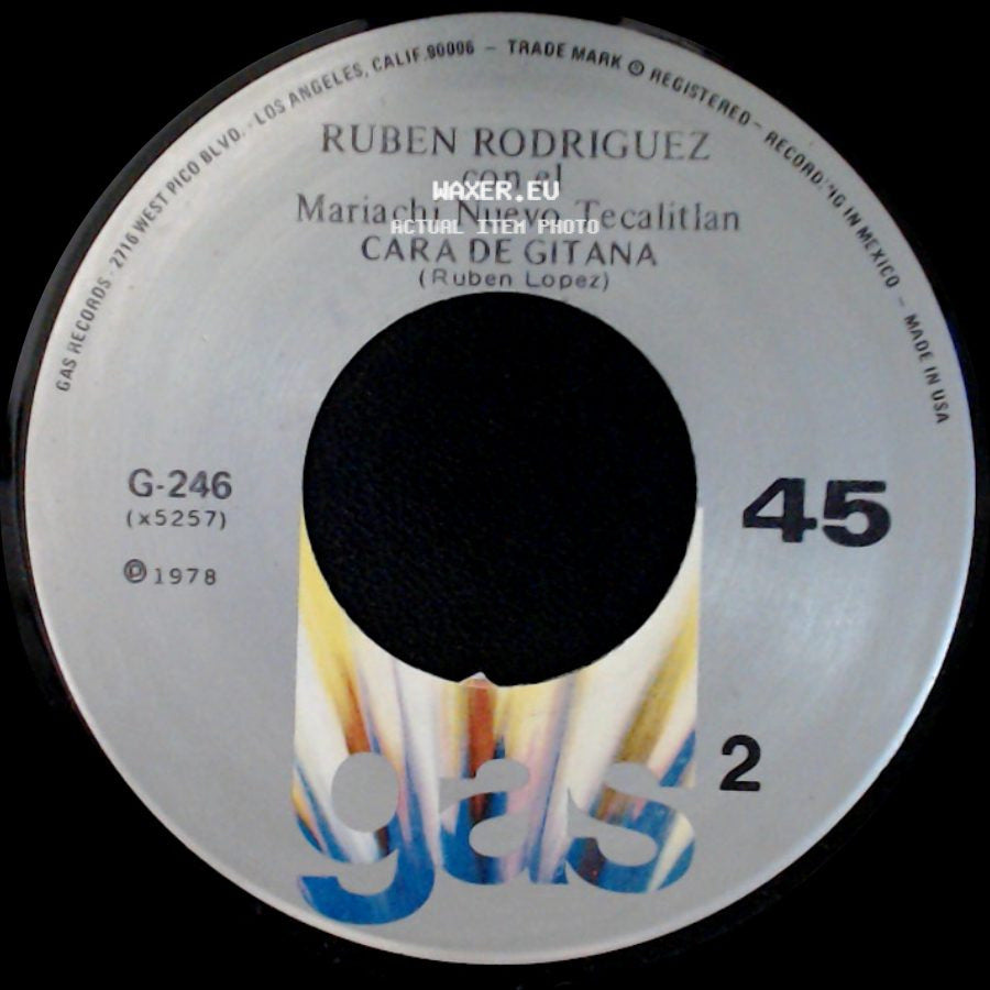 Ruben Rodriguez Con El Mariachi Nuevo Tecalitlan - Rumores / Cara De Gitana side B