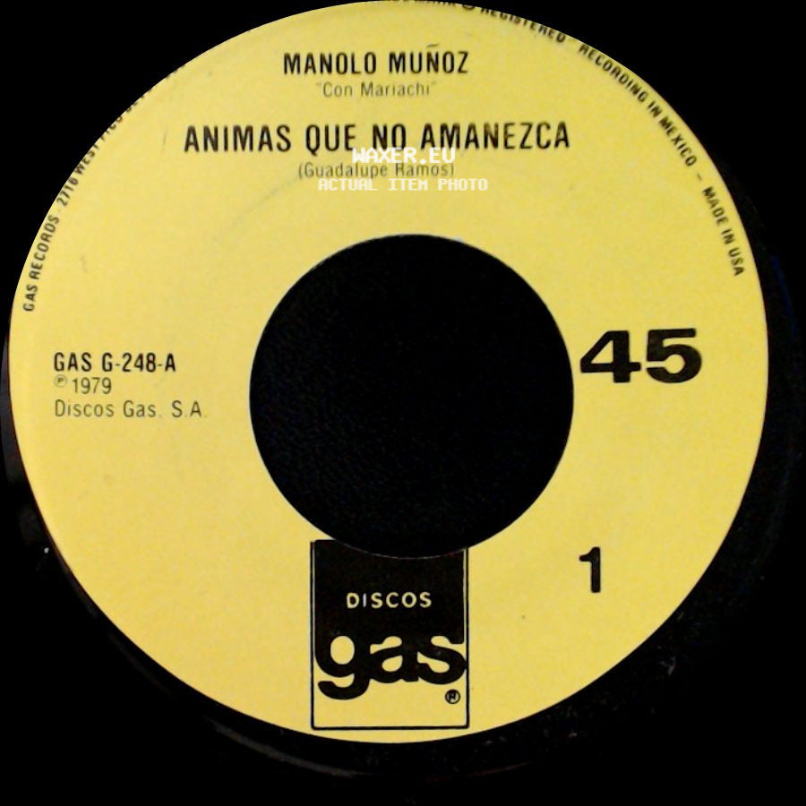 Manolo Muñoz - Animas Que No Amanezca / Cuatro Caminos side A