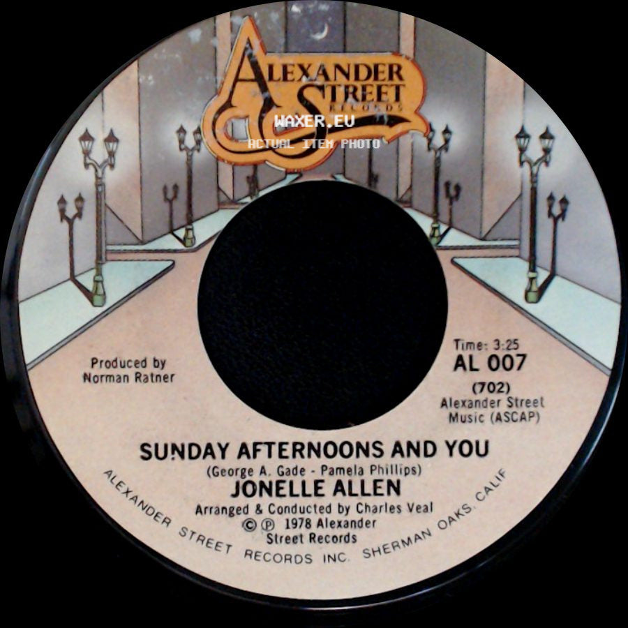 Jonelle Allen - Sunday Afternoons And You / Baby, I Just Wanna Love You side A