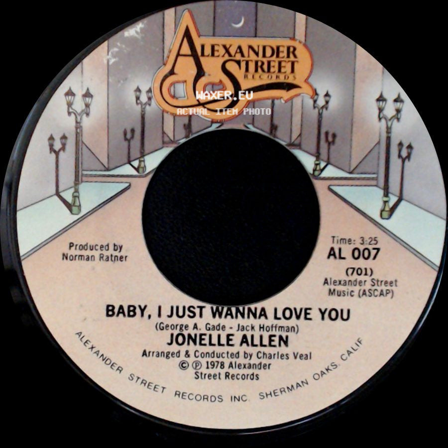 Jonelle Allen - Baby, I Just Wanna Love You / Sunday Afternoons And You side A