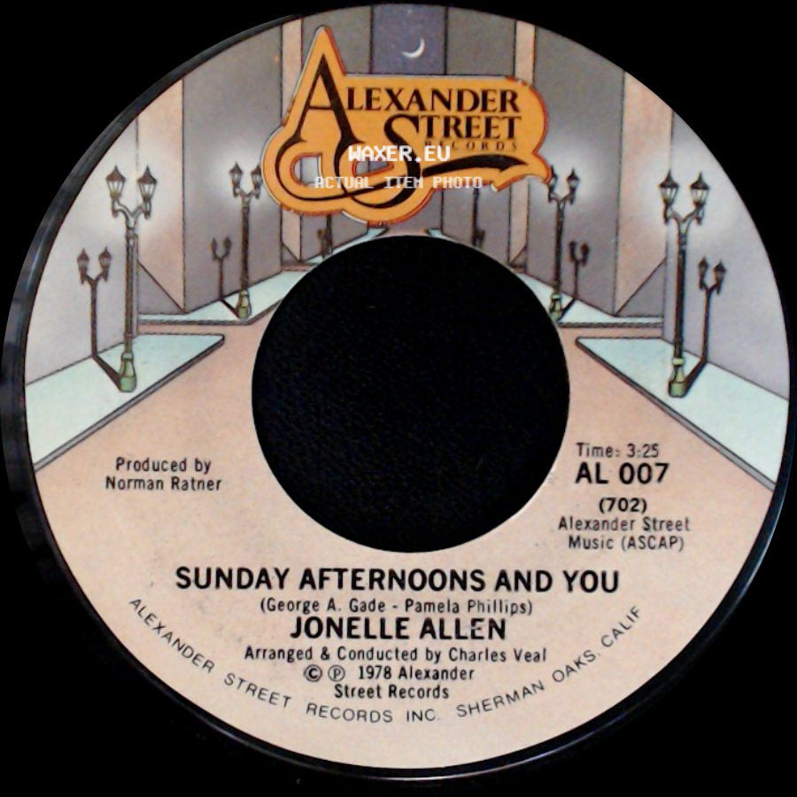 Jonelle Allen - Baby, I Just Wanna Love You / Sunday Afternoons And You side B