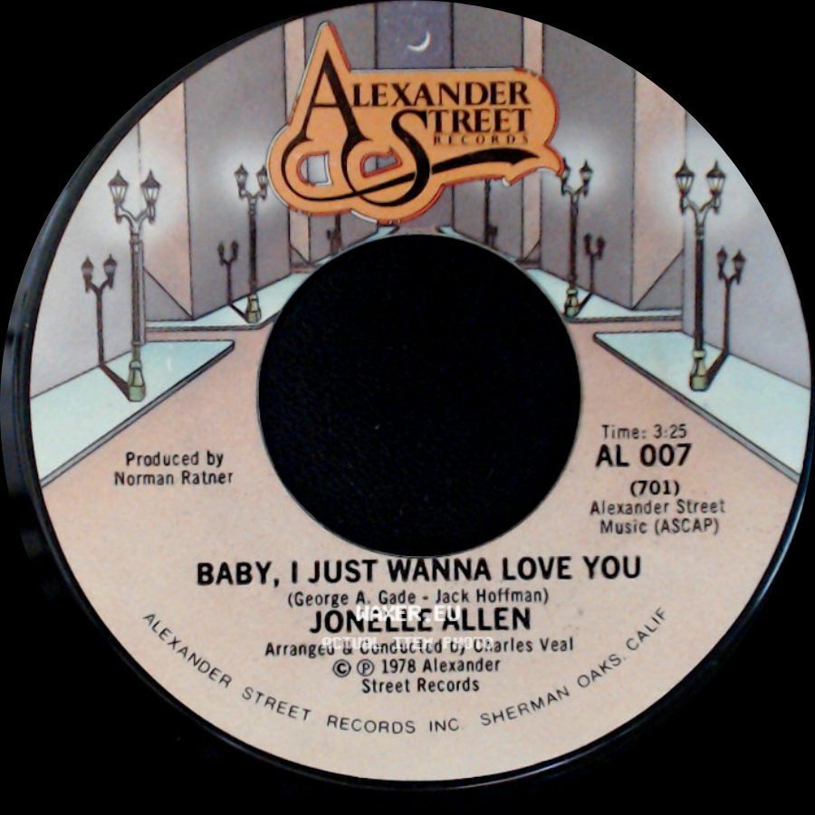 Jonelle Allen - Baby, I Just Wanna Love You / Sunday Afternoons And You side A