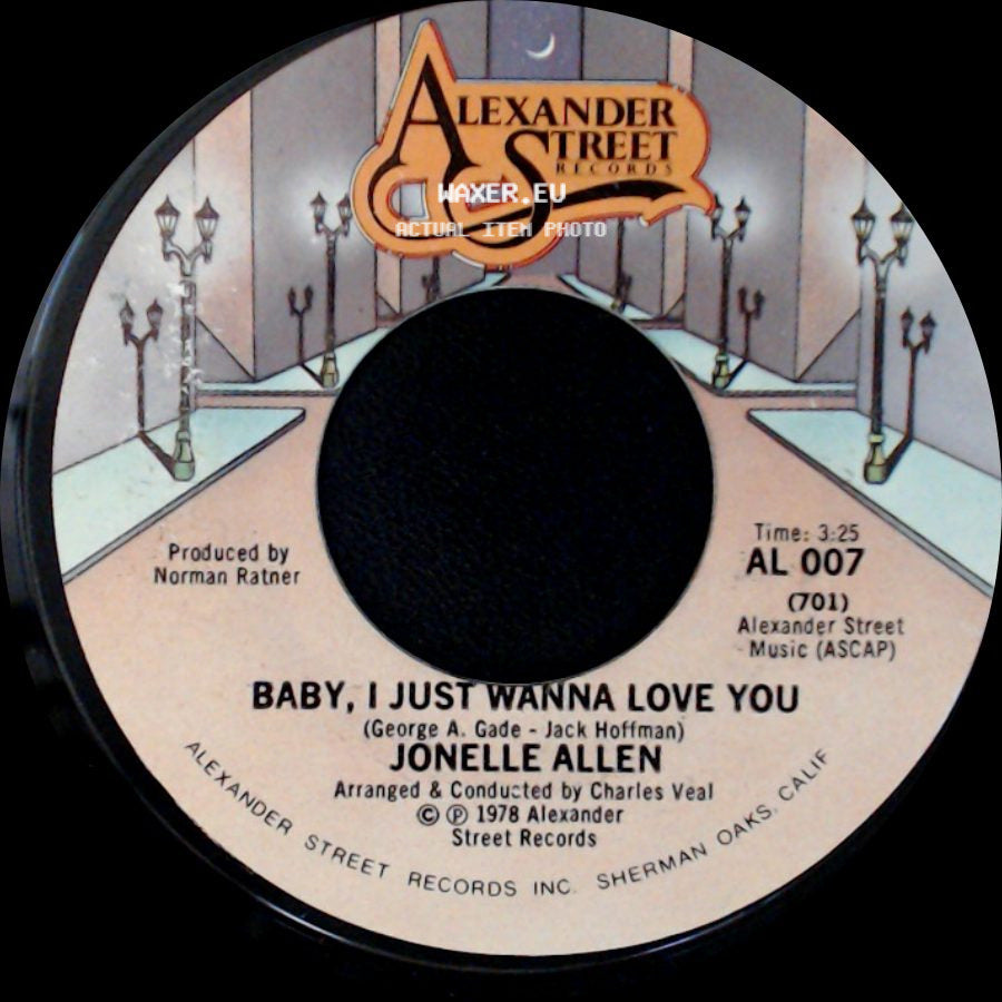 Jonelle Allen - Baby, I Just Wanna Love You / Sunday Afternoons And You side A