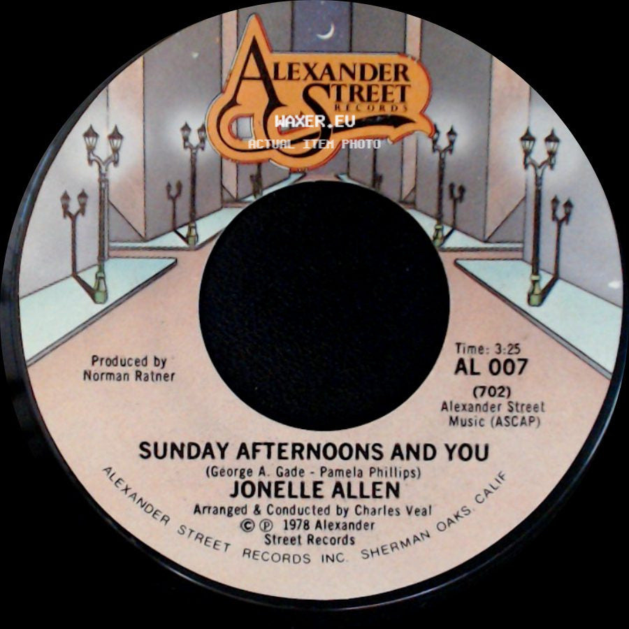 Jonelle Allen - Baby, I Just Wanna Love You / Sunday Afternoons And You side B