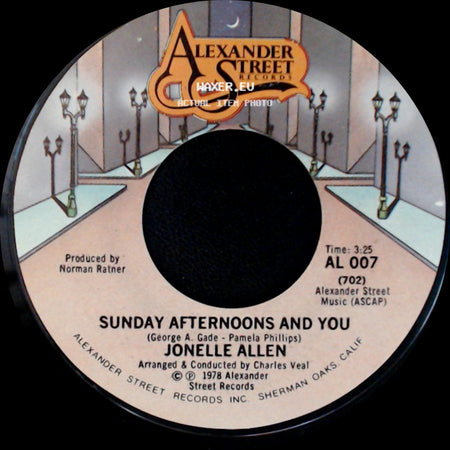 Jonelle Allen - Baby, I Just Wanna Love You / Sunday Afternoons And You side B