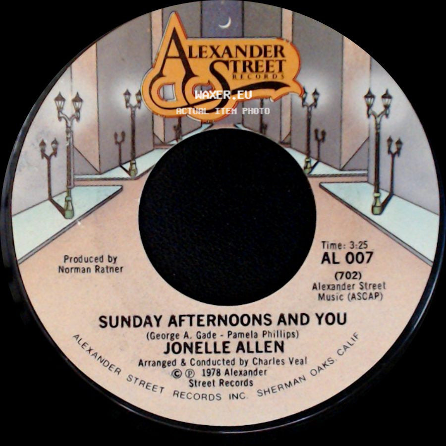 Jonelle Allen - Sunday Afternoons And You / Baby, I Just Wanna Love You side A