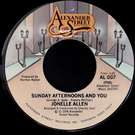 Jonelle Allen - Sunday Afternoons And You / Baby, I Just Wanna Love You side A