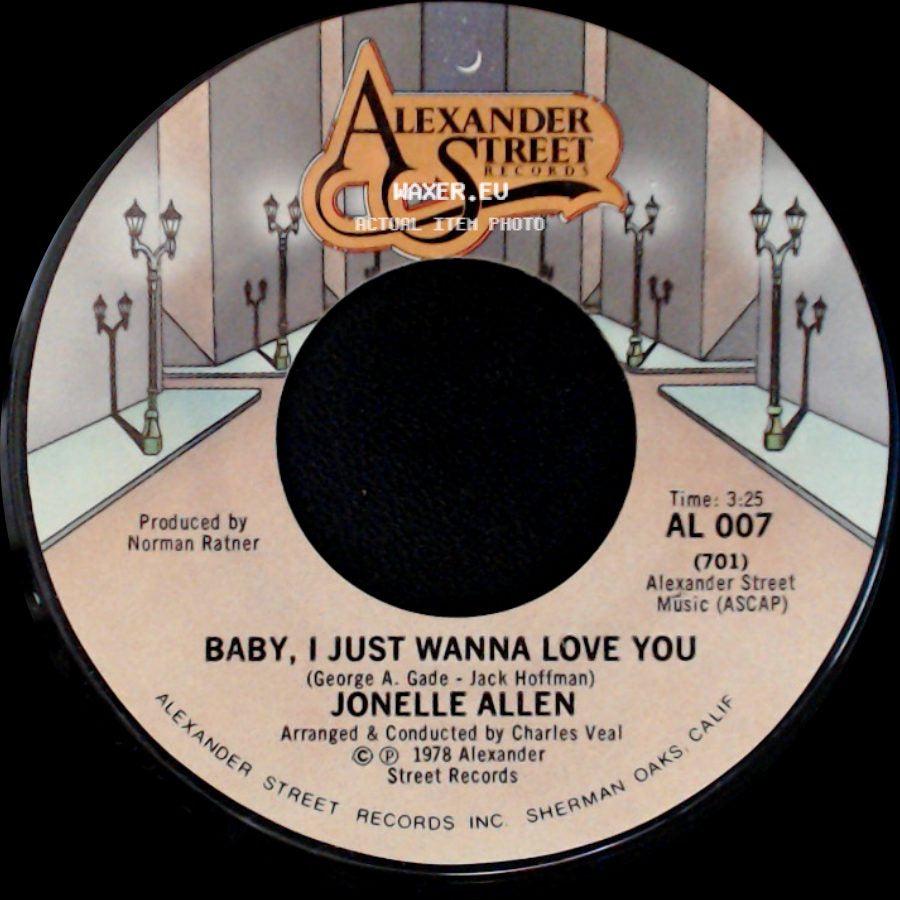 Jonelle Allen - Sunday Afternoons And You / Baby, I Just Wanna Love You side B