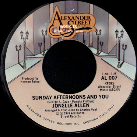 Jonelle Allen - Sunday Afternoons And You / Baby, I Just Wanna Love You side A