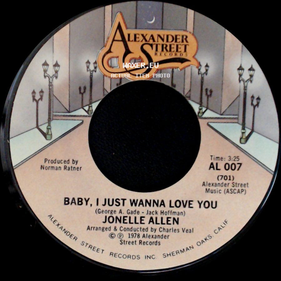 Jonelle Allen - Sunday Afternoons And You / Baby, I Just Wanna Love You side B