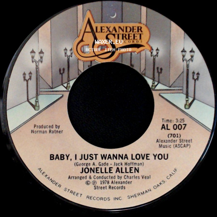 Jonelle Allen - Baby, I Just Wanna Love You / Sunday Afternoons And You side A