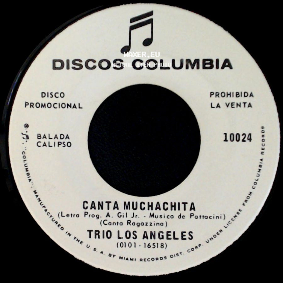 Trio Los Angeles - Canta Muchachita / Olivia Perla side A