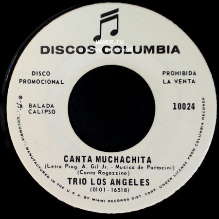 Trio Los Angeles - Canta Muchachita / Olivia Perla side A