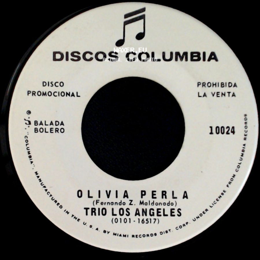 Trio Los Angeles - Canta Muchachita / Olivia Perla side B
