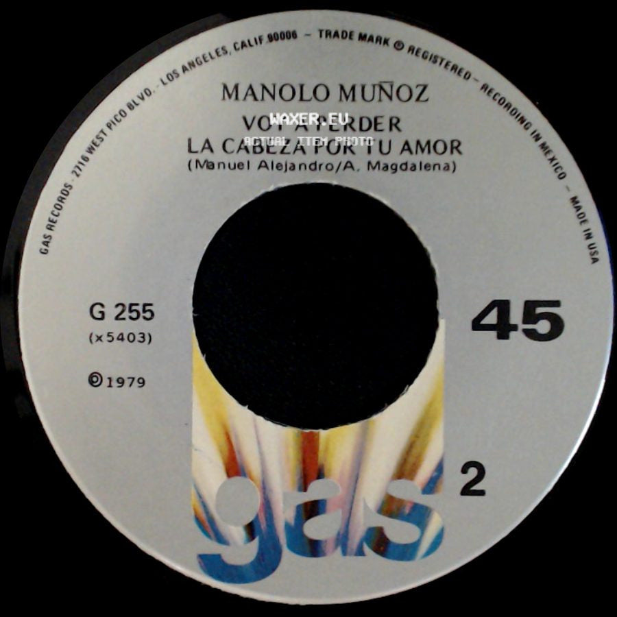 Manolo Muñoz - Alguien Como Tu (Lolita De La Colina) / Voy A Perder La Cabeza Por Tu Amor side B