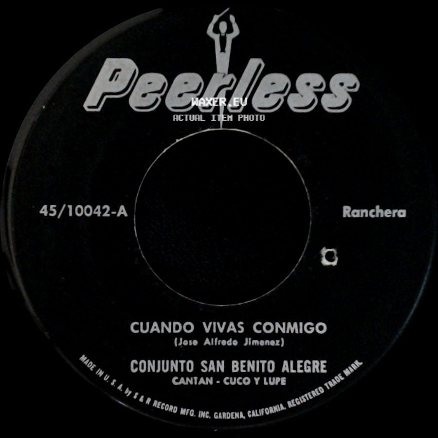 Conjunto San Benito Alegre - La Banda Borracha / Cuando Vivas Conmigo side B