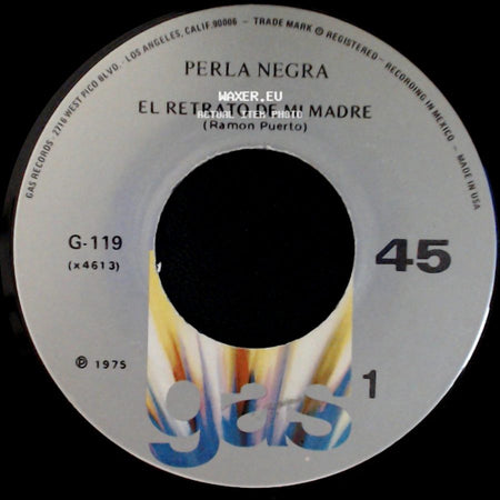Perla Negra - El Retrato De Mi Madre / Tigre Rasurado (D.A.R.) side A
