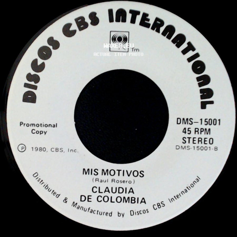 Claudia De Colombia - Mis Motivos / Ternura side A