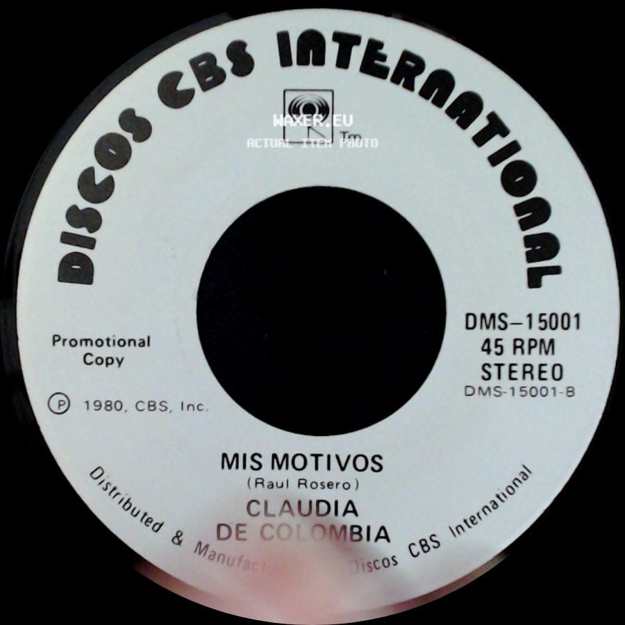 Claudia De Colombia - Mis Motivos / Ternura side A