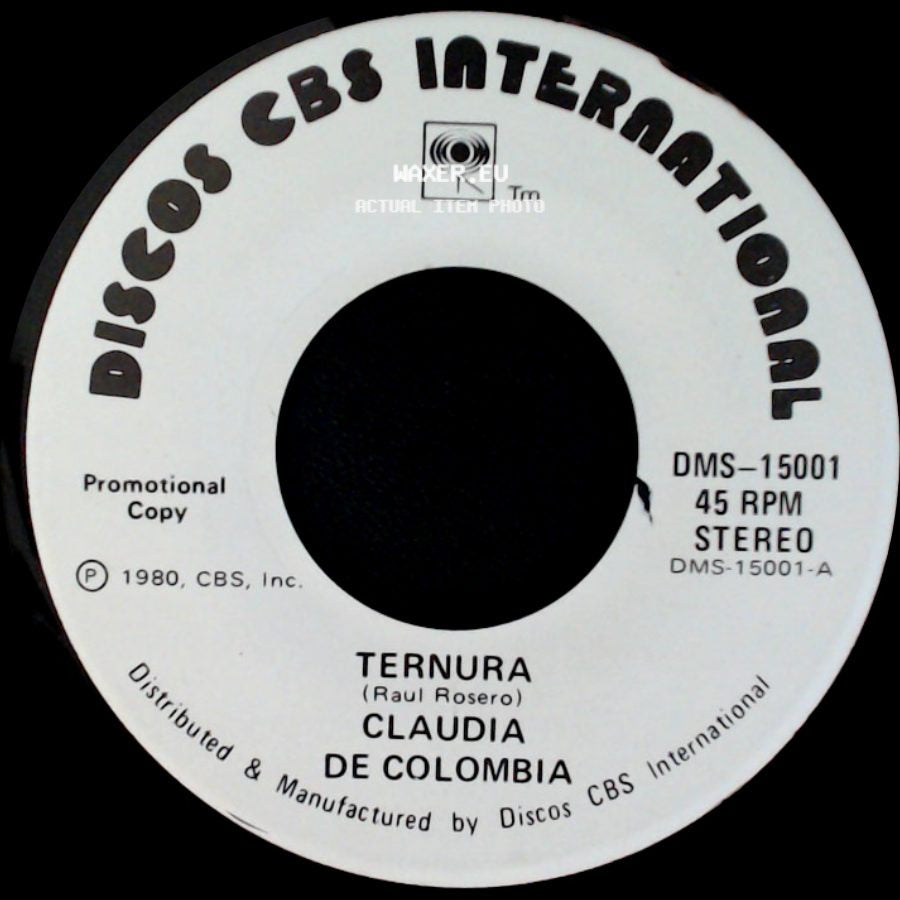 Claudia De Colombia - Ternura / Mis Motivos side A