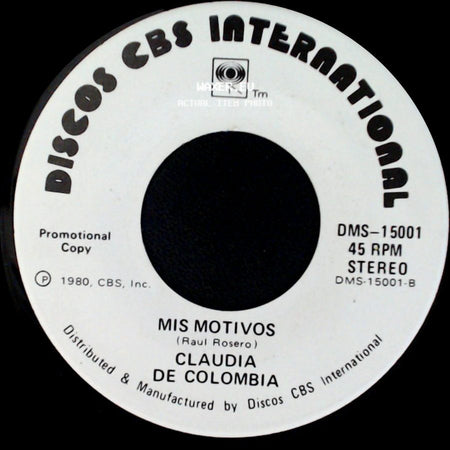 Claudia De Colombia - Ternura / Mis Motivos side B