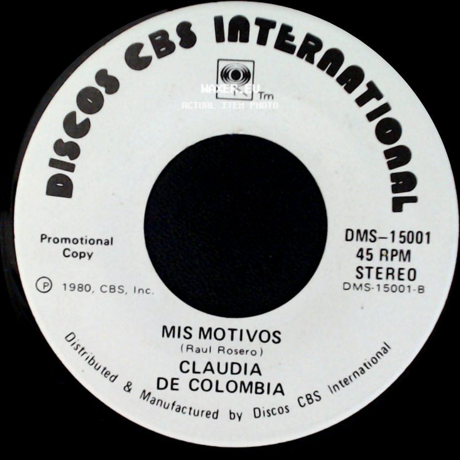 Claudia De Colombia - Ternura / Mis Motivos side B