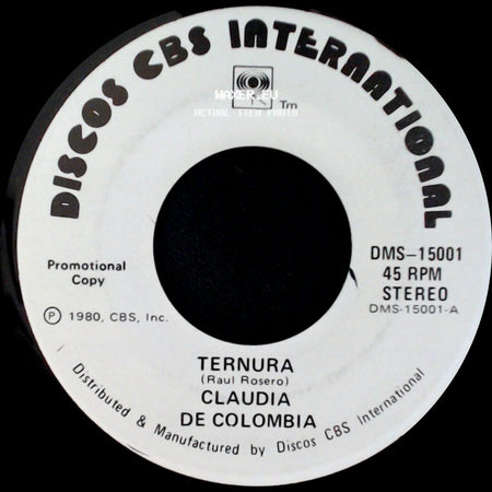 Claudia De Colombia - Ternura / Mis Motivos side A