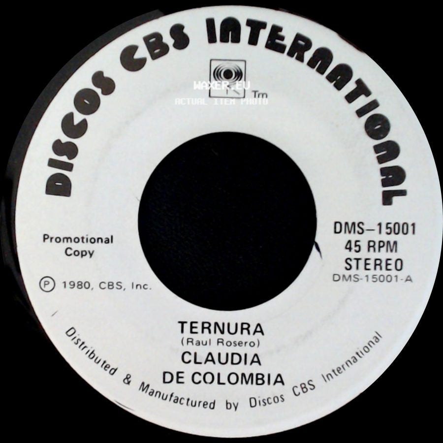 Claudia De Colombia - Ternura / Mis Motivos side A