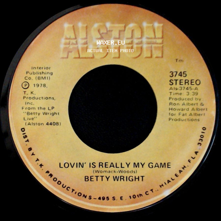 Betty Wright - Lovin' Is Really My Game / A Song For You side A