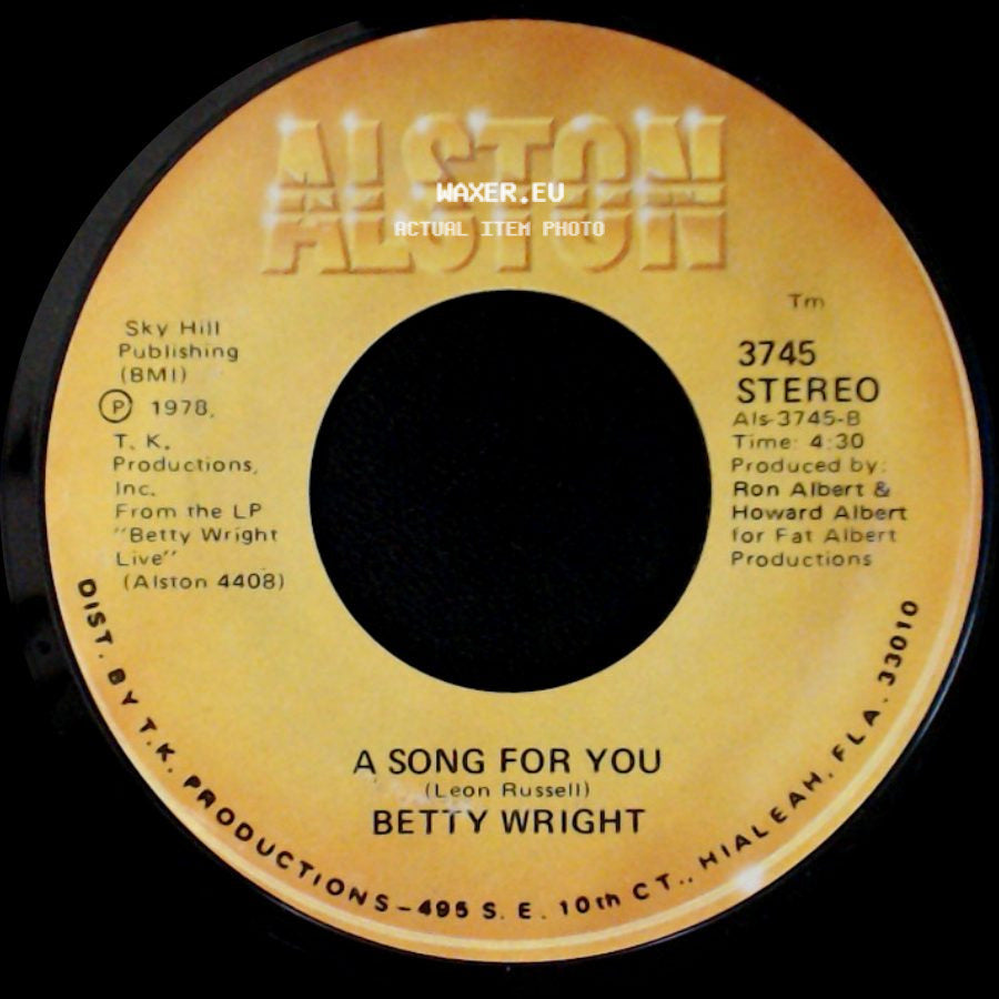 Betty Wright - Lovin' Is Really My Game / A Song For You side B
