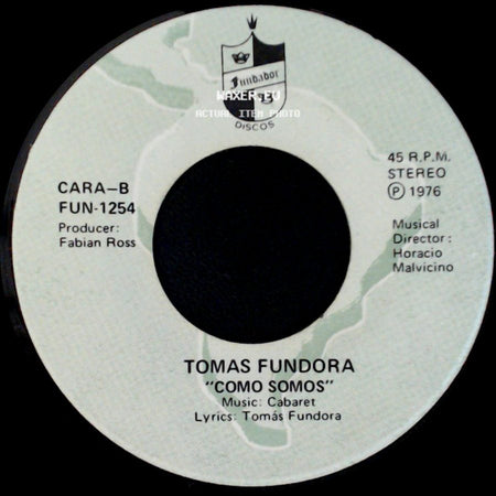 Tomas Fundora - Pienso En Ti / Como Somos side B