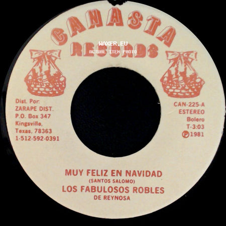 Los Fabulosos Robles De Reynosa - Muy Feliz En Navidad / Callada side A