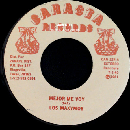 Los Maxymos - Mejor Me Voy / Media Vida side A