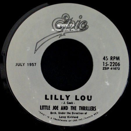 Little Joe And The Thrillers - Peanuts / Lilly Lou side B