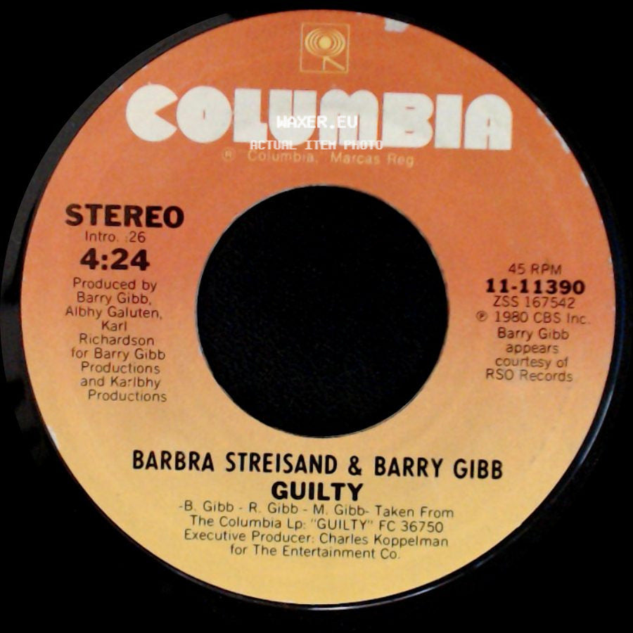 Barbra Streisand & Barry Gibb / Barbra Streisand - Guilty / Life Story side A