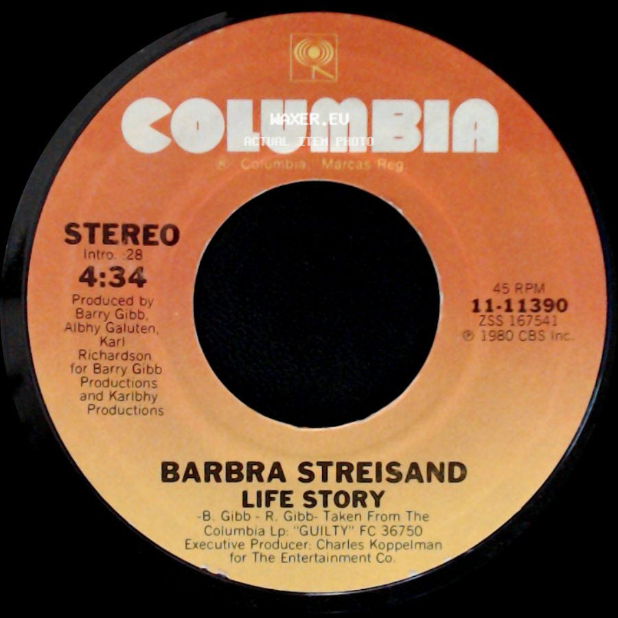 Barbra Streisand & Barry Gibb / Barbra Streisand - Guilty / Life Story side B