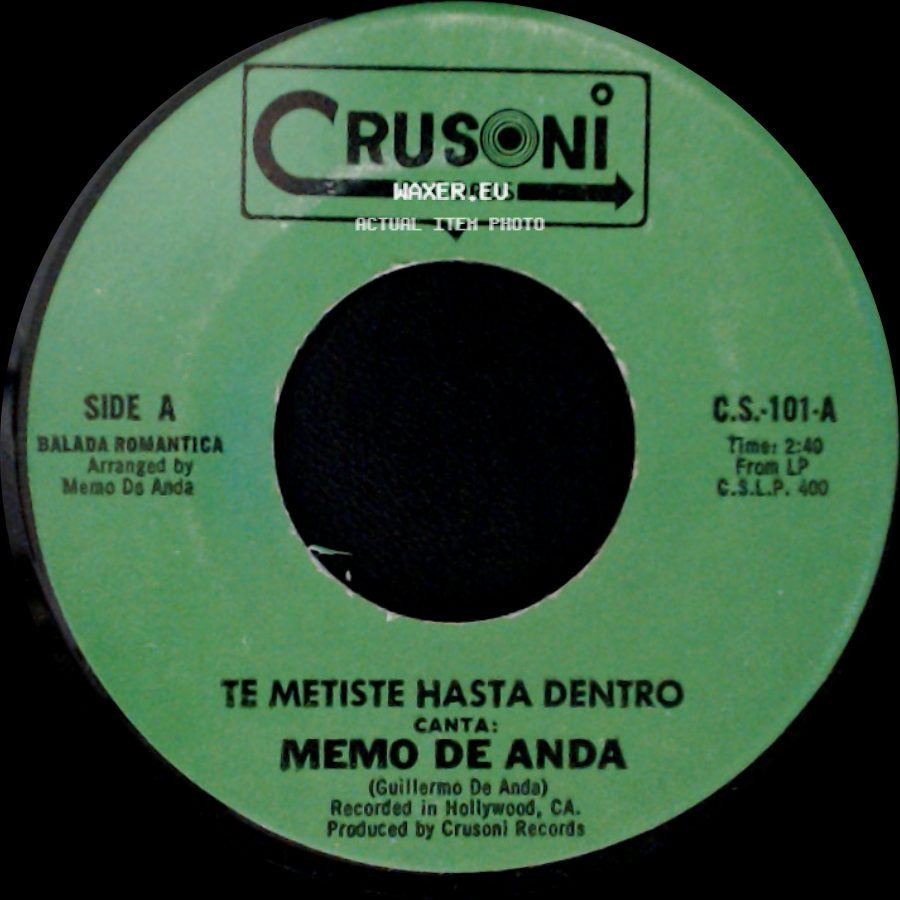 Memo De Anda - Te Metiste Hasta Dentro / El Golpe Final side A