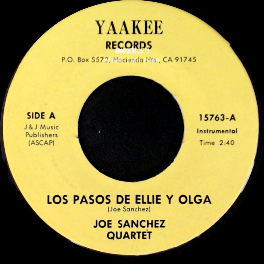 Joe Sanchez Quartet / Joe Sanchez - Los Pasos De Ellie Y Olga / Charlene side A